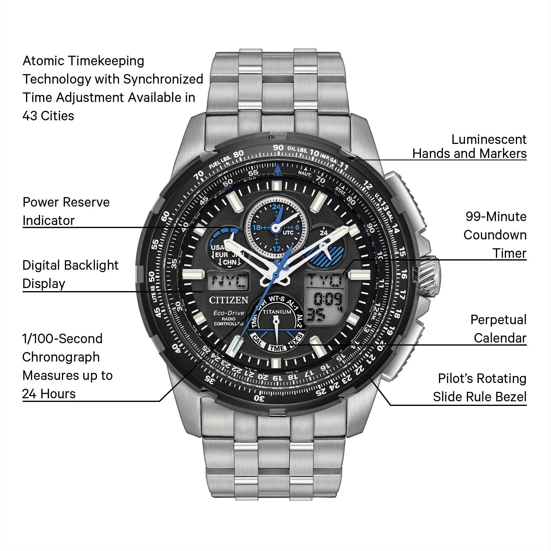 Promaster Skyhawk A-T - Men's Eco-Drive Chronograph JY8068-56E